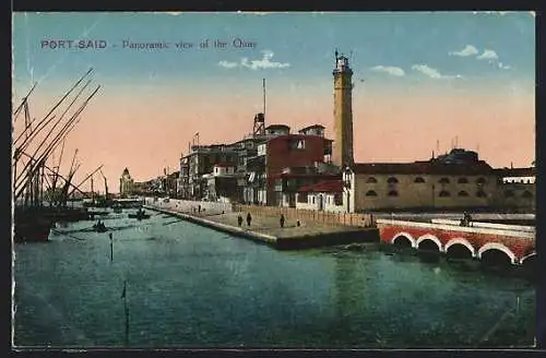 AK Port-Said, Panorama view of the Quay