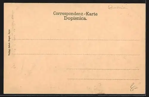 AK Jajce, Ortsansicht mit Wasserfall