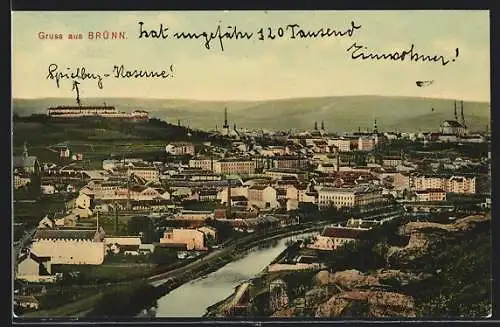 AK Brünn / Brno, Blick auf den Ort