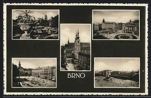 AK Brno, Fünf Ansichten aus der Stadt