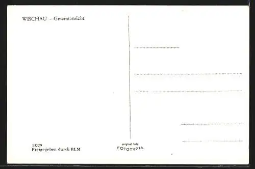 AK Wischau / Vyskov, Panoramablick zum Ort