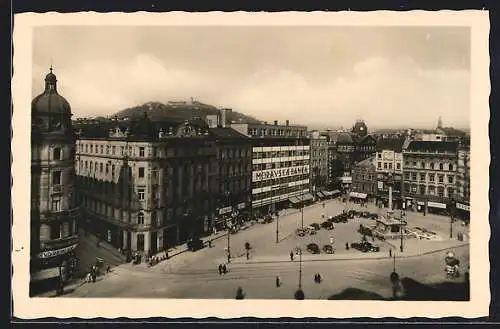 AK Brünn, Freiheitsplatz aus der Vogelschau