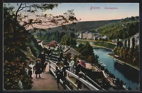 AK Brünn, Blick zur Steinmühle