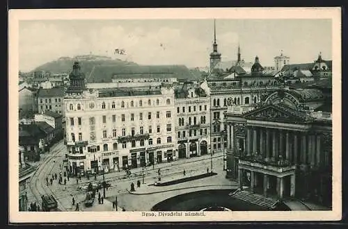 AK Brünn-Brno, Theaterplatz