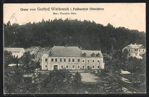 AK Dönschten, Gasthof Waldesruh im Fallbachtal