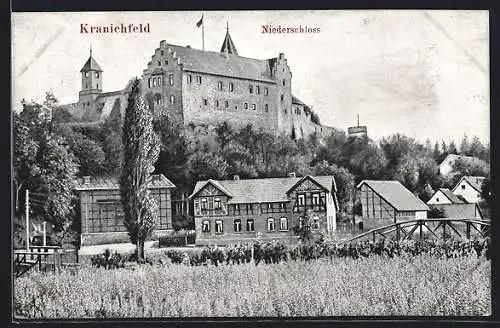 AK Kranichfeld, Sicht zum Niederschloss