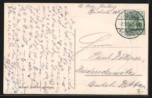 AK Freiberg i. Sa., Gesamtansicht aus der Ferne