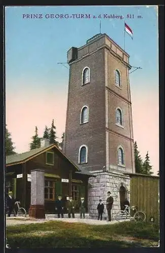 AK Stützengrün, Prinz Georg-Turm a. d. Kuhberg