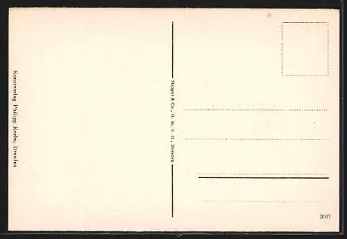 AK Dresden, Königl. Opernhaus und König-Johann-Denkmal