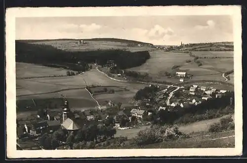 AK Geising, Gesamtansicht mit Blick auf Altenberg