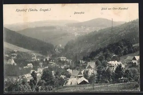 AK Kipsdorf (Sächs. Erzgeb.), Blick von Ober-Kipsdorf