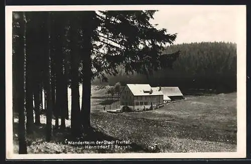 AK Hermsdorf /Erzg., Wanderheim der Stadt Freital