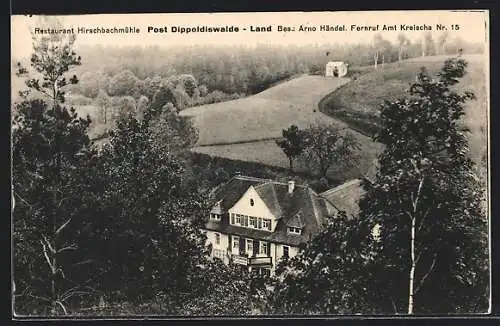 AK Dippoldiswalde, Restaurant Hirschbachmühle