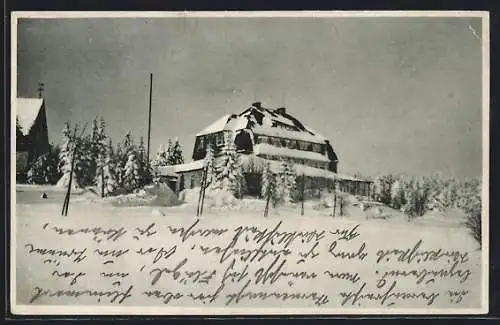 AK Georgenfeld-Zinnwald (Sächs. Erzgeb.), Wintersporthotel Lugsteinhof