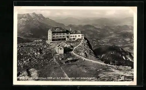 AK Watmannhaus, Panorama mit Blick auf Berchtesgaden