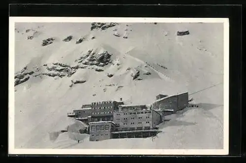 AK Schneefernerhaus, Berghütte im Winter
