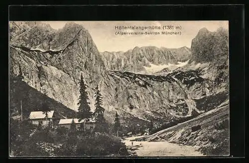 AK Höllentalangerhütte, Berghütte mit Umgebung