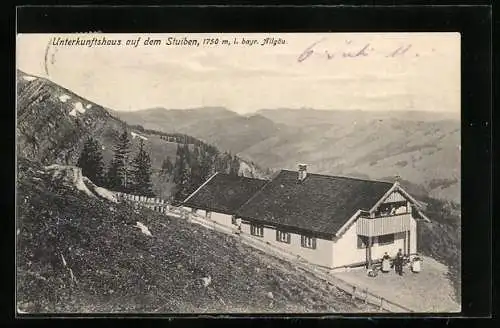 AK Berghütte, Unterkunftshaus auf dem Stulben