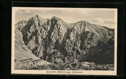 AK Knorrhütte, Berghütte gegen Hochwanner
