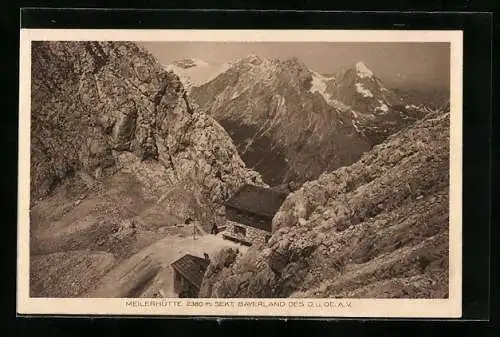 AK Meiler-Hütte, Berghütte aus der Vogelschau