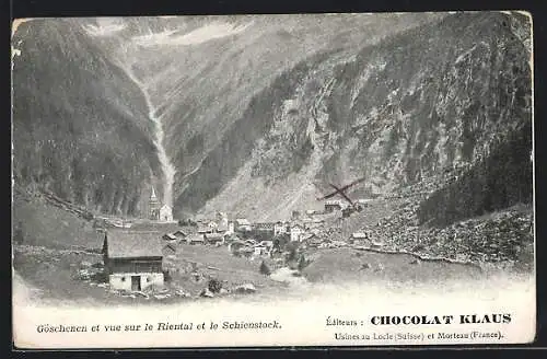 AK Göschenen, vue sur le Riental et le Schienstock