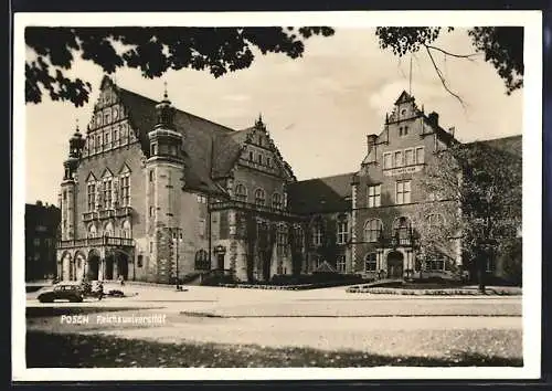 AK Posen / Poznan, an der Reichsuniversität