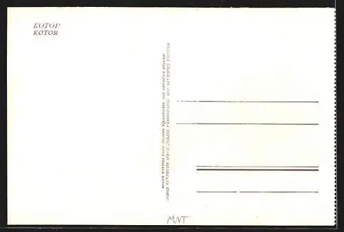 AK Kotor, Ortsansicht aus der Vogelschau