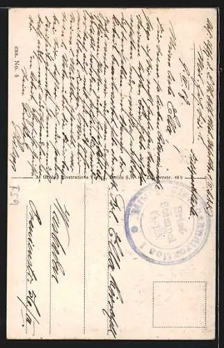 AK Lille, Strassenpartie mit Kriegsschäden