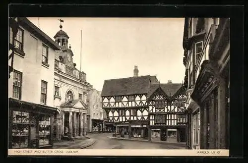 AK Ludlow, High Street and Butter Cross