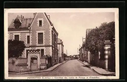 AK Fondettes, Carrefour des routes de Pernay et d`Ambillou