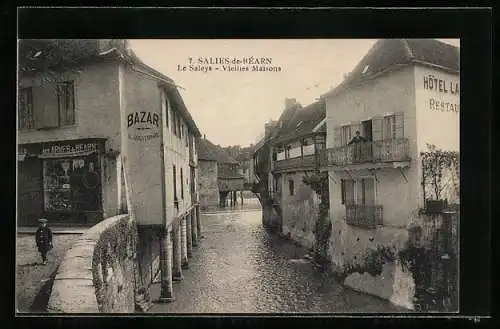 AK Salies-de-Béarn, Le Saleys, Vieilles Maisons