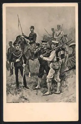 AK Types of Japanese Army, japanische Soldaten in unterschiedlichen Uniformen