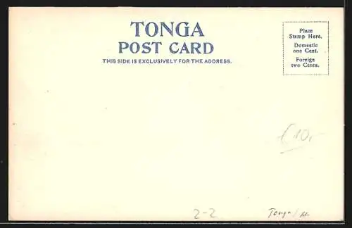 AK Toga, Briefmarken und Wappen mit Krone