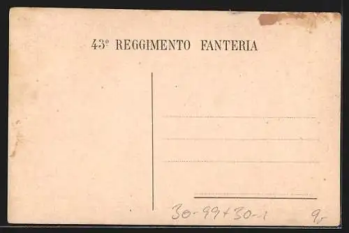 Künstler-AK 43 Reggimento Fanteria, Brigata Forli, Italienisches Infanterie-Regiment, Römischer Kavallerist