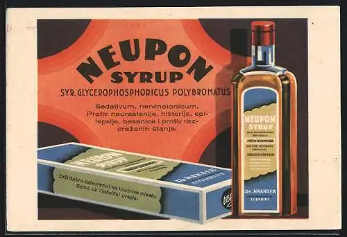 AK Reklame für Dr. Wanders Neupon-Syrup
