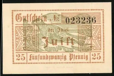 Notgeld Juist 1919, 25 Pfennig