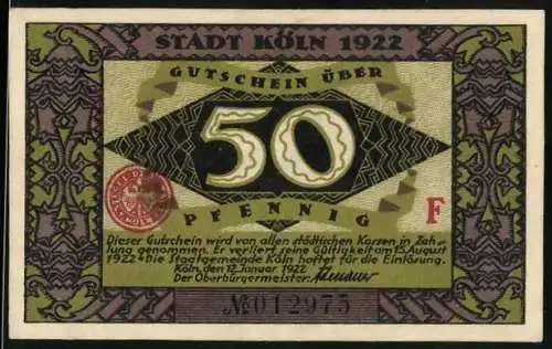 Notgeld Köln 1922, 50 Pfennig, Die Heinzelmännchen