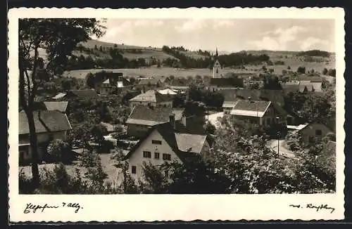 AK Ellhofen /Allgäu, Totalansicht aus der Vogelschau