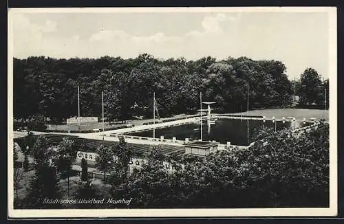 AK Naunhof / Lindhardt, Städtisches Waldbad