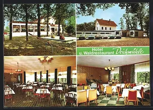 AK Petershagen / Weser, Hotel-Waldrestaurant Deichmühle, Inh. Helmut Kleiner