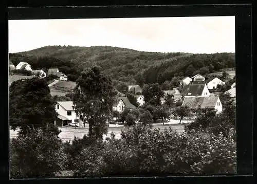 AK Obermehnen, Ortsansicht aus der Vogelschau