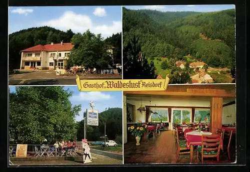 AK Reisdorf / Pfalz, Gasthof Waldeslust, Innen- und Aussenansicht