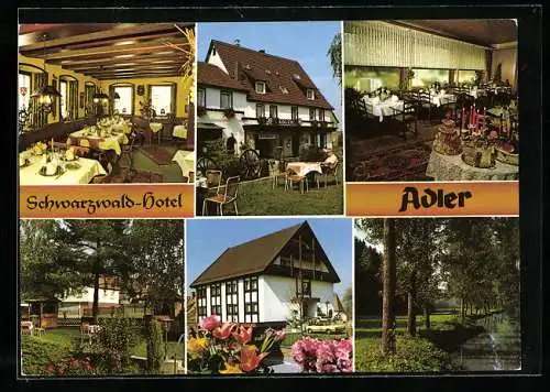 AK Mülhausen /Schwarzwald, Hotel und Restaurant Adler, Tiefenbronner Strasse 20