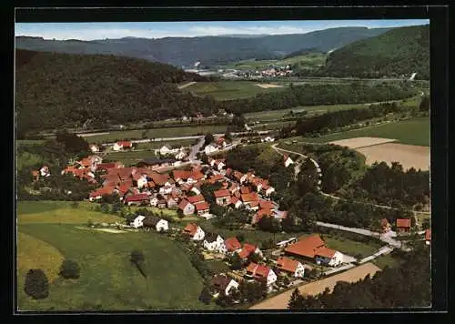 AK Vöhl-Schmittlotheim, Ortsansicht aus der Vogelschau