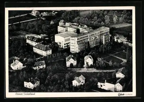 AK Hemer /Sauerland, Ortsansicht vom Flugzeug aus