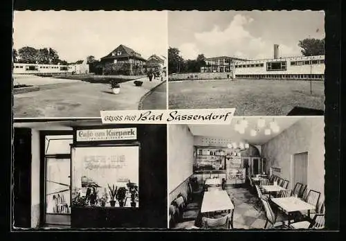 AK Bad Sassendorf / Kr. Soest, Cafe am Kurpark, Bes. Theo Winzerling