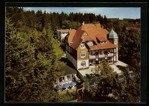 AK Königsfeld / Baden, Schwarzwald-Hotel von oben