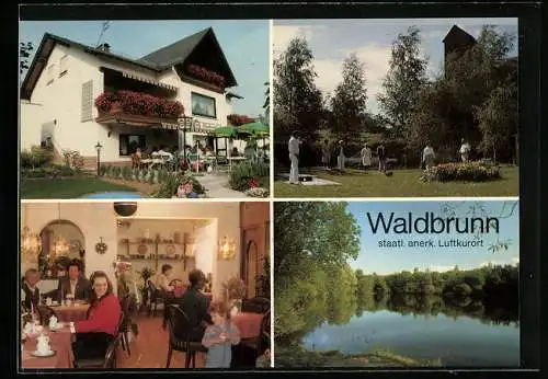 AK Hintermeilingen, Cafe & Pension Lindencafe, Innenansicht, Ortspartie