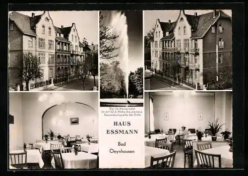 AK Bad Oeynhausen, Hotel Haus Essmann, Innenansichten
