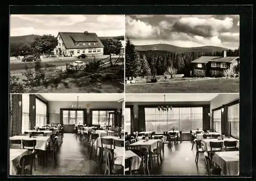 AK Bad Harzburg, Berghotel Das Torfhaus, Innenansichten